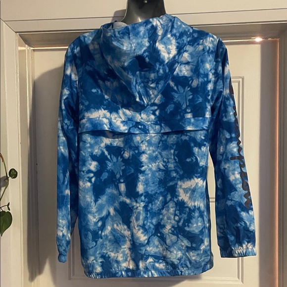 Champion women's Blue and White Tie-Dye Raincoat - Picture 5 of 8